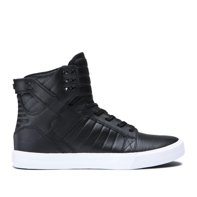 Buty Supra SKYTOP - Sneakersy Wysokie Damskie - Czarne (OBUK-59130)